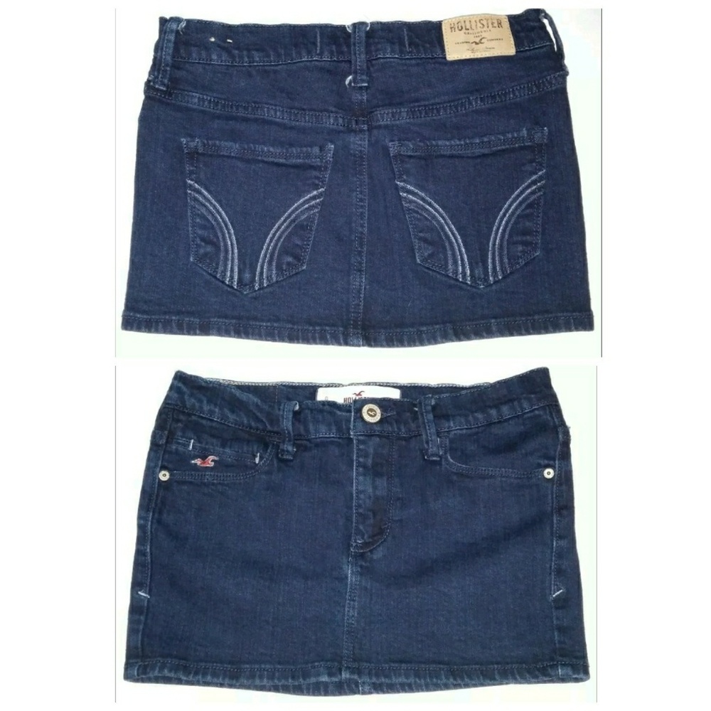 Vintage Hollister Denim Mini Skirt, 0/00